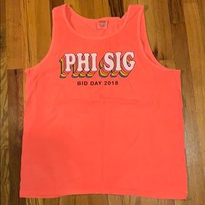 NWOT Phi Sigma Sigma 90’s Comfort Colors Top